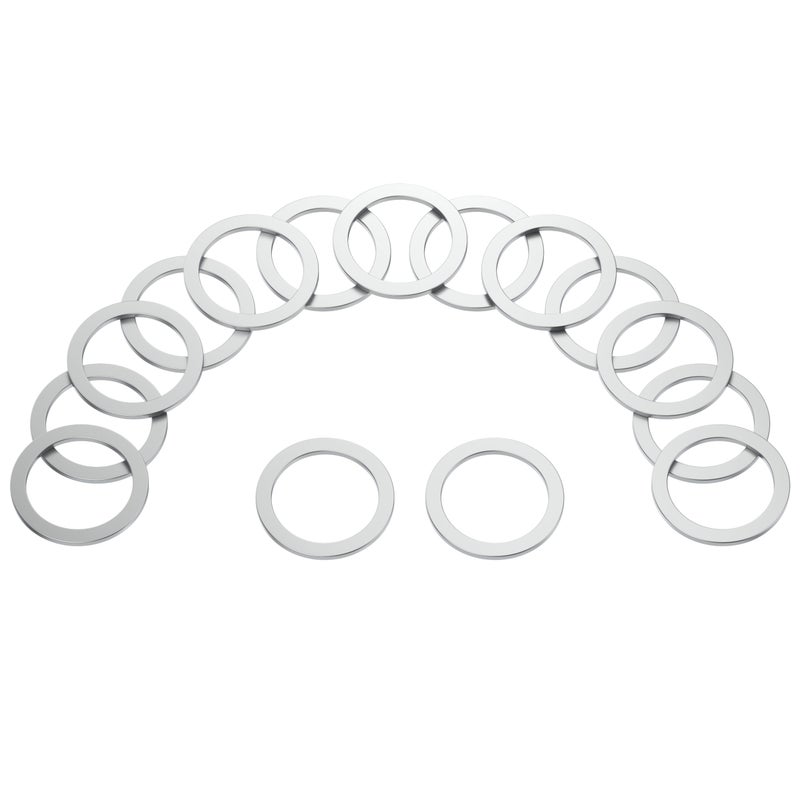 PRIME AVE Oil Drain Plug Gasket Crush Washer - 18mm Aluminum Crush Washers for Leak Proof Seal - Compatible with Ford Mazda Porsche & Volvo Part# 90012310630, 977751, 995641800 (Pack of 15) - Image 1